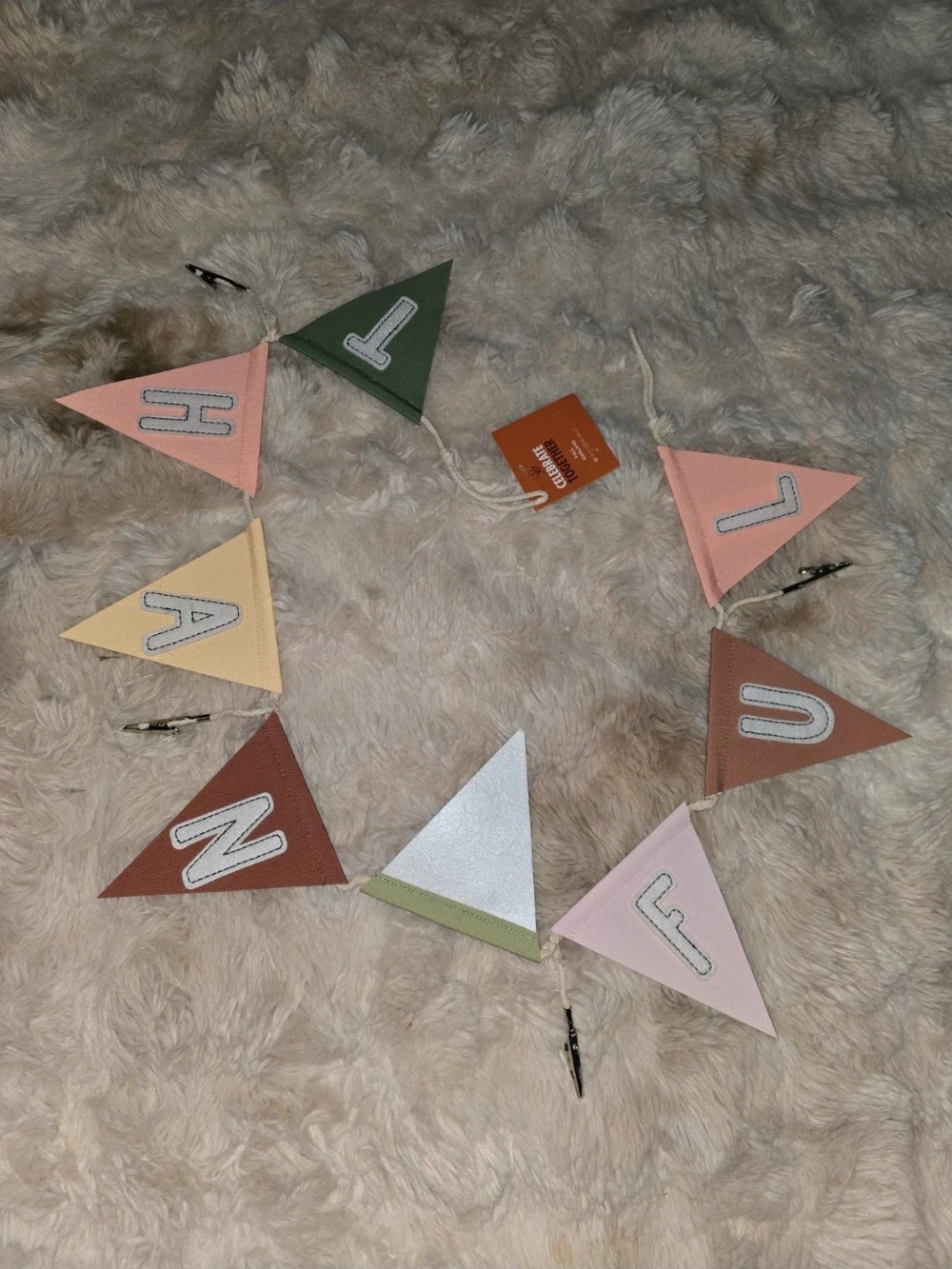Fall Thankful Photo Clip 48" Garland